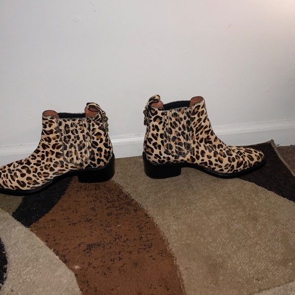 Coach Leopard‑Print Ankle Bootie – Women’s Size 9, Gently Worn - Picture 6 of 8